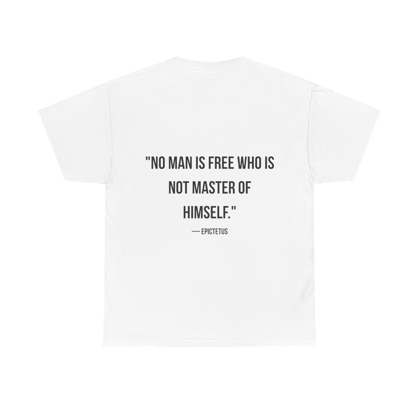Stoic Philosophy Tee: Epictetus - "No Man Is Free Who Is Not Master Of Himself"