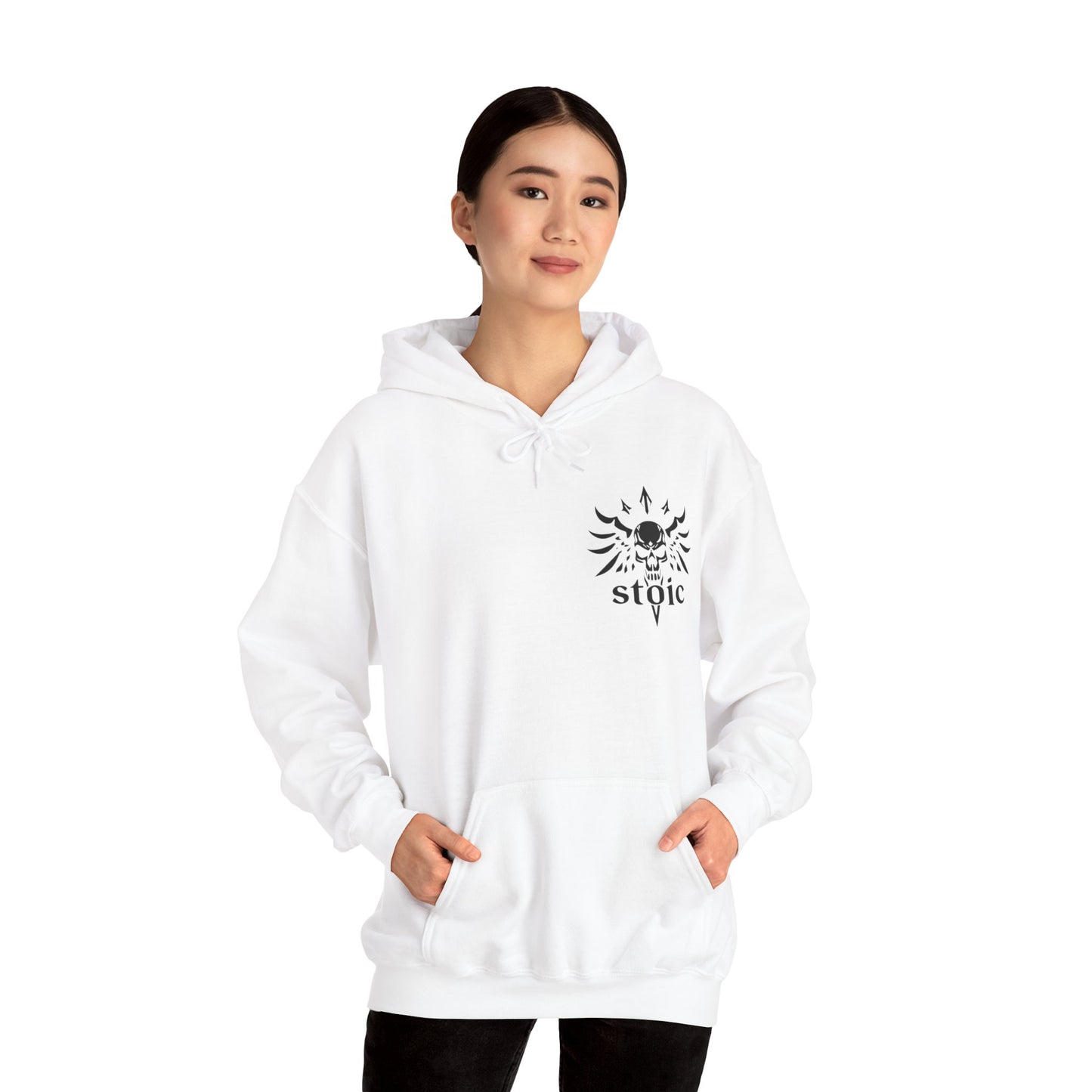 Stoic Philosophy Hoodie, Epictetus - “Man is not worried by real problems so much as by his imagined anxieties about real problems.”