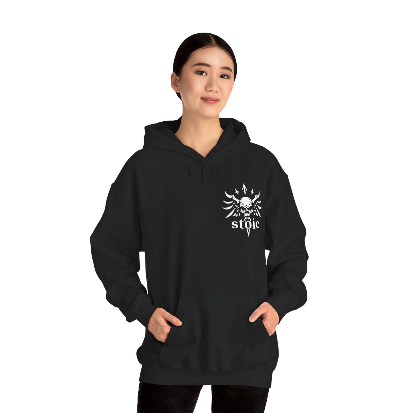 Stoic Philosophy Hoodie: Seneca - “He who is brave is free.”