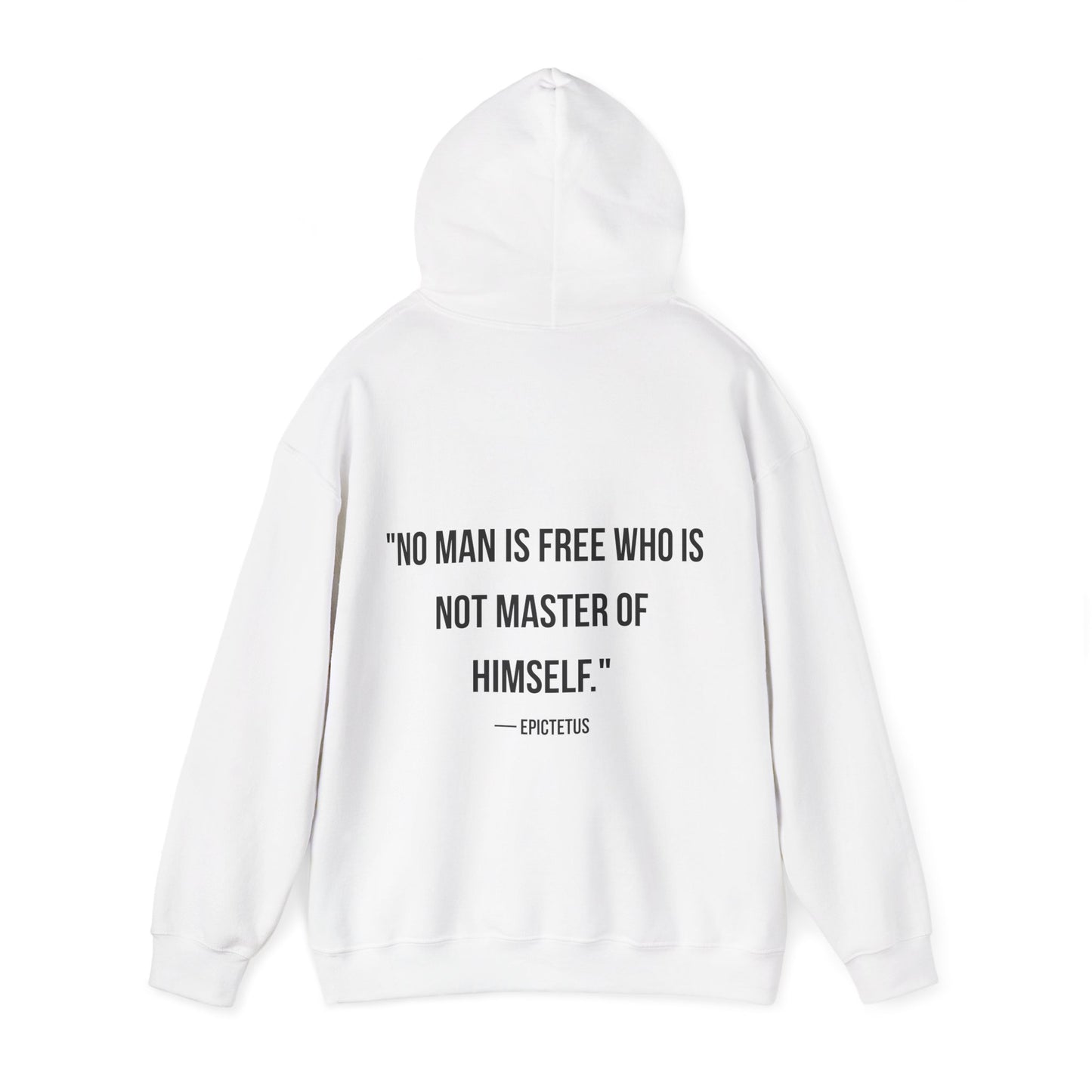 Stoic Philosophy Hoodie: Epictetus - "No Man Is Free Who Is Not Master Of Himself"