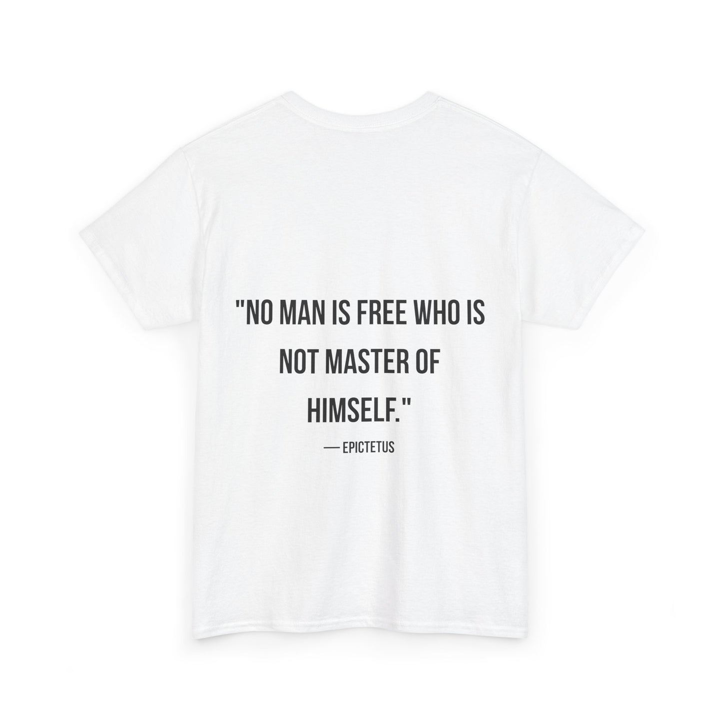 Stoic Philosophy Tee: Epictetus - "No Man Is Free Who Is Not Master Of Himself"
