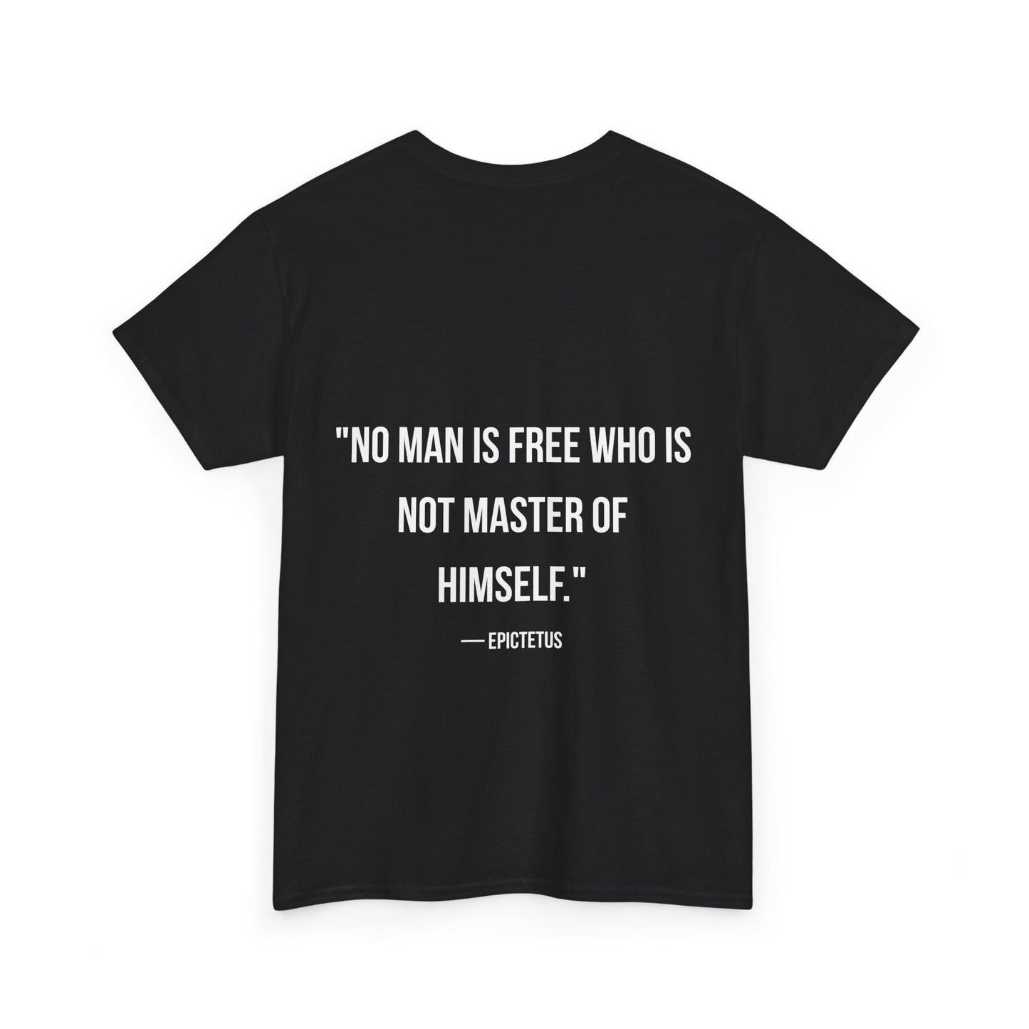 Stoic Philosophy Tee: Epictetus - "No Man Is Free Who Is Not Master Of Himself"