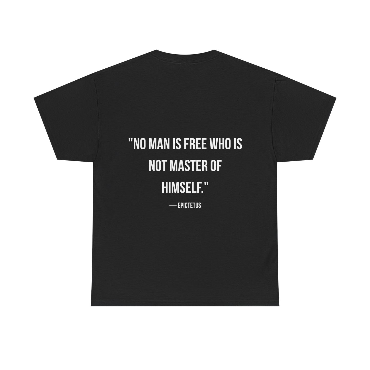 Stoic Philosophy Tee: Epictetus - "No Man Is Free Who Is Not Master Of Himself"